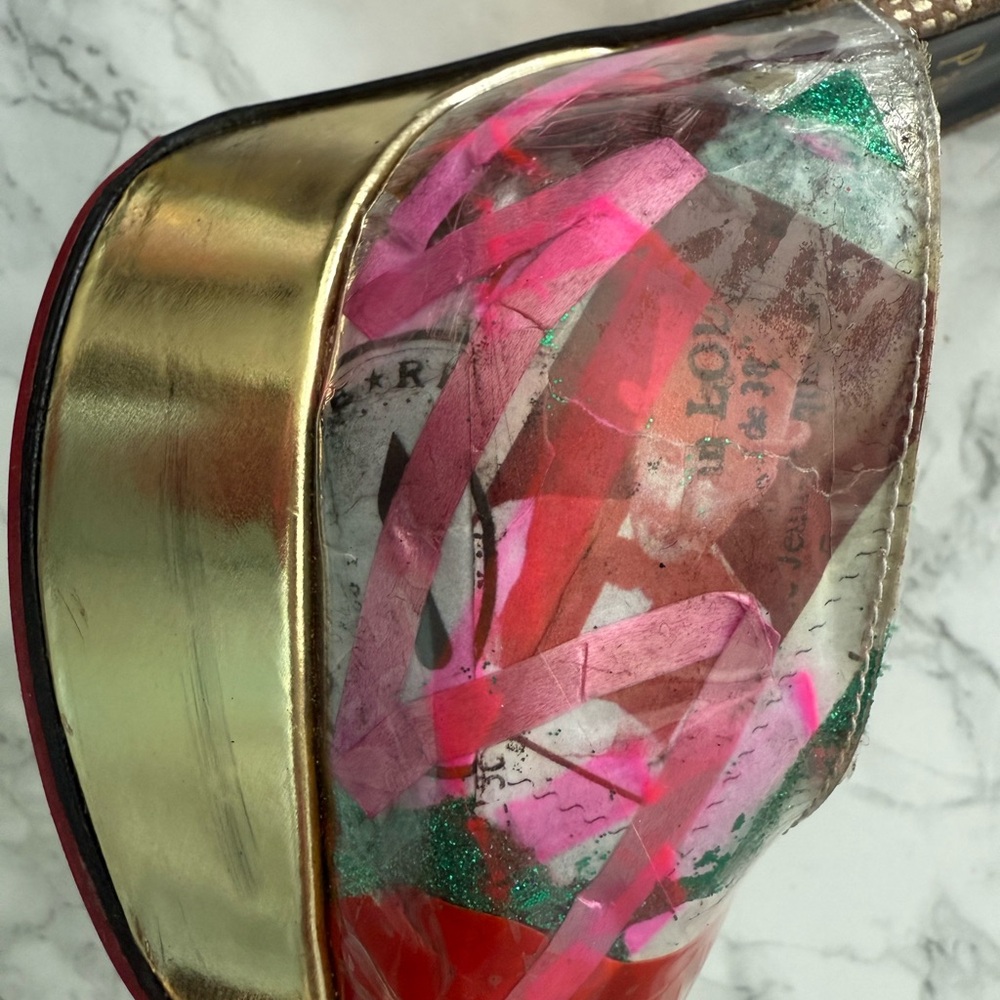 Christian Louboutin Artistic “Trash” Multicolor Heels - Picture 6 of 16